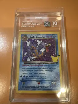 Pokemon SWSH Celebrations Classic Col Dark Gyarados #8/82 TAG 10 Gem Mint - Image 1