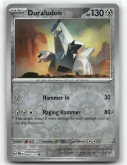 Duraludon 069/131 Reverse Holo Prismatic Evolutions Pokemon TCG - Image 1