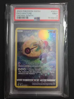 Pokemon TCG Lunatone Crown Zenith: Galarian Gallery GG11/GG70 - Image 1