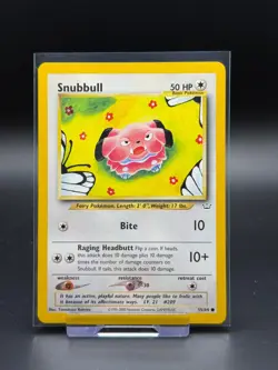 Snubbull 55/64 Neo Revelation LP Pokemon Card TCG Vintage WOTC - Image 1
