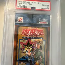 YuGiOh Vol2 Unopened Pack PSA10 GEM MT Vintage Rare 1999 JPN Trading Card - Image 5