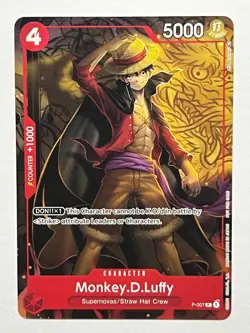 Monkey.D.Luffy P-007 One Piece TCG English Promo Card Tournament Pack Vol.1 - Image 1