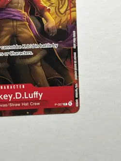 Monkey.D.Luffy P-007 One Piece TCG English Promo Card Tournament Pack Vol.1 - Image 5
