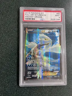 PSA 9 Kyurem EX 86/98 XY Ancient Origins 2015 Pokemon Card Full Art Holo Foil - Image 1