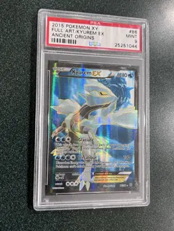 PSA 9 Kyurem EX 86/98 XY Ancient Origins 2015 Pokemon Card Full Art Holo Foil - Image 3