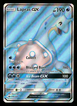 Lapras GX - 139/149 - Ultra Rare - Sun & Moon Base - Pokemon Card - NM/M - Image 1