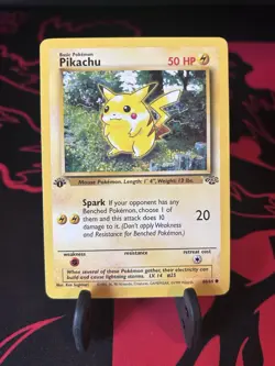 1st Edition Pikachu Jungle 60/64 Regular Non Holo Pokemon Card - Image 1