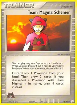 Team Magma Schemer 70/95 Common | Team Magma vs Team Aqua | Pokemon Card - Image 1