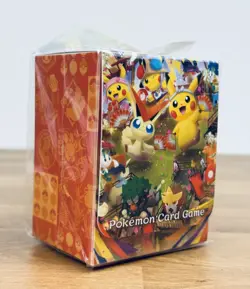 Pokemon Center Tohoku Pikachu & Victini Deck Box + Card Sleeves (64ct) SEALED - Image 4