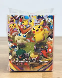 Pokemon Center Tohoku Pikachu & Victini Deck Box + Card Sleeves (64ct) SEALED - Image 5