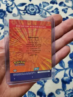Team Rocket- Pop-Up 5 of 10-Pokemon TV Animation 3-Topps Card - NM/LP - Image 4