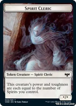 MTG Spirit Cleric Token [VOW - 4] LP - Image 1