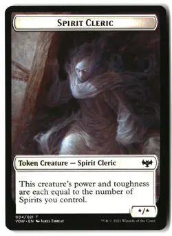MTG Spirit Cleric Token [VOW - 4] LP - Image 2