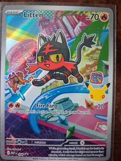 Pokemon First Partner Illustration Series 1 Gen 7 Starters Promo Set NM - Image 4
