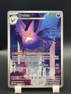 Pokemon Crobat 093/086 Illustration Rare Chaos Rising ME04 Near Mint - Image 1