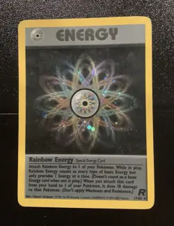 Pokemon Rainbow Energy Holo Rare Team Rocket 17/82 WOTC Vintage 2000 - Image 1