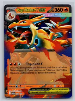 Mega Charizard Y ex 030 Holo Promo ME: Mega Evolution Promo Pokemon Near Mint - Image 1