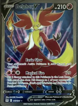 Delphox V 173/196 Ultra Rare Lost Origin Pokemon Near Mint - Image 1