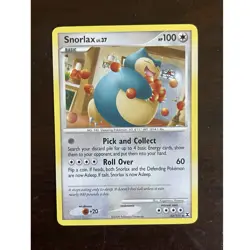 Pokemon Snorlax 33/111 Rising Rivals Regular Rare 100 HP Basic Eng 2009 - Image 1