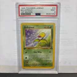 1999 POKEMON JUNGLE 1ST EDITION #49 BELLSPROUT PSA 9 - Image 1
