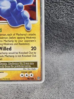 Pokemon Machamp LV.X 98/100 Stormfront Ultra Rare Holo English 150HP Ryo Ueda - Image 5