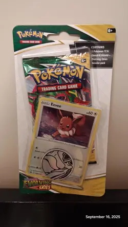 Pokemon Trading Card Game Eevee Booster Pack Evolving Skies - Image 1