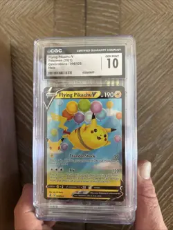 2021 POKEMON CELEBRATIONS 006 FLYING PIKACHU V- Holo GEM MT 10 - Image 1