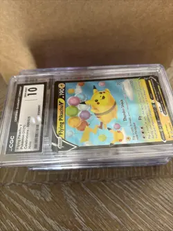 2021 POKEMON CELEBRATIONS 006 FLYING PIKACHU V- Holo GEM MT 10 - Image 3