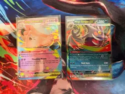 Pokemon TCG Mega Evolution Promo Mega Clefable EX 072 & Mega Gengar EX 073 Holo - Image 1