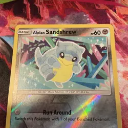 Alolan Sandshrew 137/236 Pokemon Cosmic Eclipse Common Near Mint Reverse Holo - Image 2