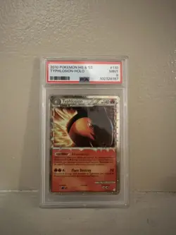 2010 Pokemon PSA 9 Typhlosion Prime - 110/123 HGSS Base MINT - Image 1