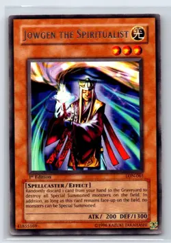 Jowgen the Spiritualist LON-061 Rare Labyrinth of Nightmare Yu-Gi-Oh LP - Image 1