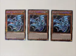 Yugioh Heart of the Blue-Eyes x 3 - 1st Edition Starlight Rare NM - Free Holo A - Image 1