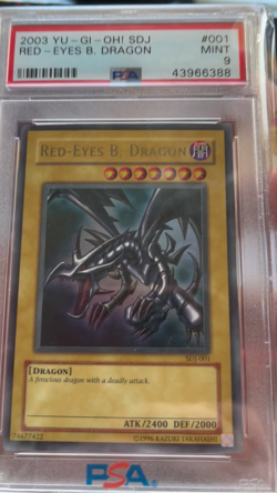 Red Eyes Black Dragon Starter Deck Joey Unlimited PSA 9 - Image 2