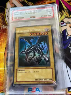 Red Eyes Black Dragon Starter Deck Joey Unlimited PSA 9 - Image 3
