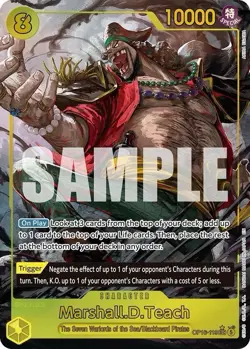 Bandai One Piece CCG Marshall D. Teach OP16-119 10000 Cost 8 Special Foil EN - Image 1