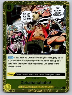 Zehahahahaha! OP16-116 Rare The Time of Battle One Piece Near Mint - Image 1