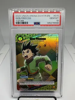 2025 UNION ARENA UEX04BT/HTR HUNTER X HUNTER VOL.2 1 STAR GON FREECSS PSA 10 - Image 1