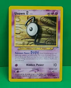 Pokemon Neo Destiny Unown [G] 27/105 Unlimited Rare Card NM - Image 1