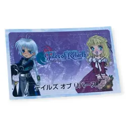 Sony PlayStation 2 Ps2 Tales of Rebirth 2004 Official Memory Card Sticker - Image 1