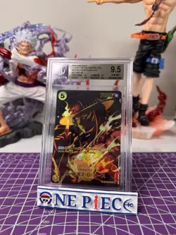 Portgas D. Ace ST13-011 SP Legacy of the Master ONE PIECE Card BGS 9.5 - Image 1