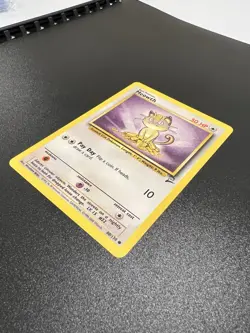 Meowth 80/130 Base Set 2 2000 Pokemon Card Common NM - Image 4