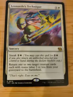 MTG Leonardo's Technique 0018 Teenage Mutant Ninja Turtles M/NM - Image 1