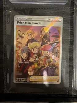Pokemon TCG Friends in Sinnoh 149/159 Full Art Holo Rare Crown Zenith NM - Image 1