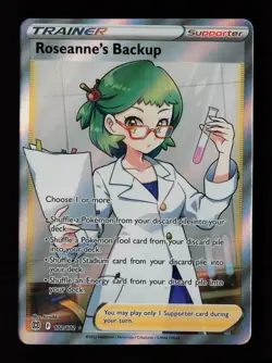 Roseanne's Backup 172/172 Ultra Rare Brilliant Stars Pokemon Cards - Image 1