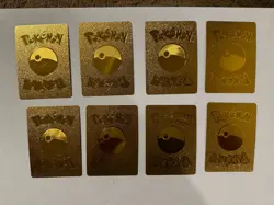 Pokemon Gold Metal Card Lot Charizard Blastoise GX VMAX - Image 4