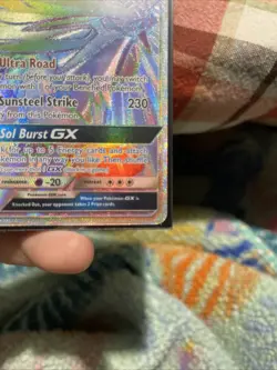 Solgaleo GX 155/149 Rainbow Hyper Rare Card Sun & Moon Base Set Pokemon TCG - Image 5