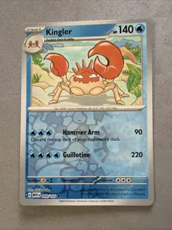 Pokemon TCG * Scarlet & Violet 151 * 099/165 Kingler U * REVERSE HOLO * NM - Image 1