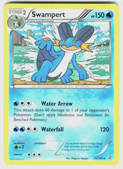 SWAMPERT 35/160 R PRIMAL CLASH POKEMON NM/M - Image 1