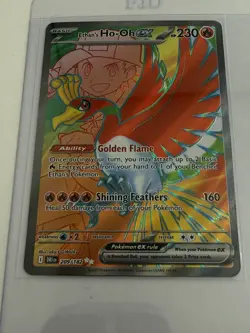 Pokemon TCG Destined Rivals Ethan’s Ho-oh #209/182 Full Art NM - Image 1